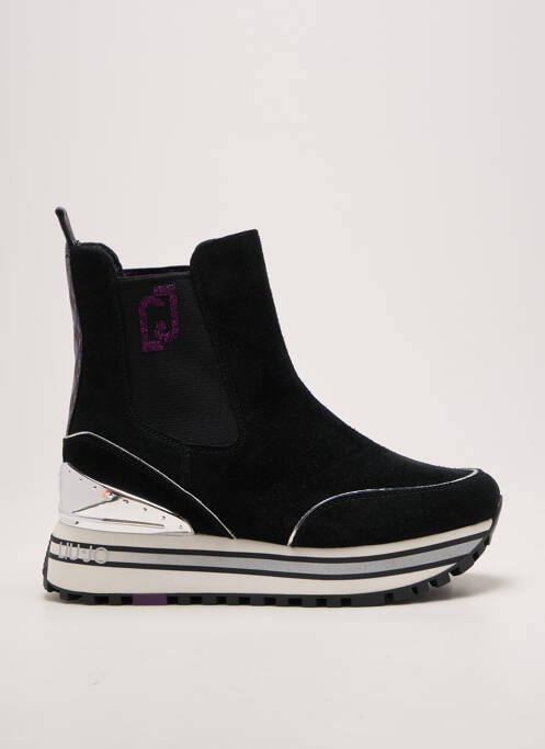 Botine/ghete vârf rotund toc de 4 la 6 cm negru LIU JO femme