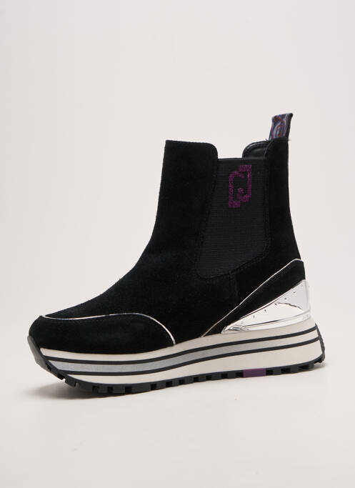 Botine/ghete vârf rotund toc de 4 la 6 cm negru LIU JO femme