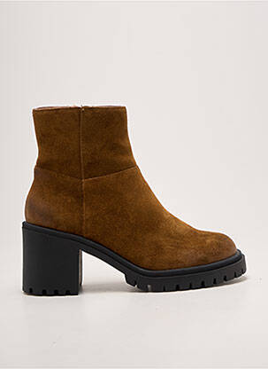 Botine/ghete toc pătrat toc de 7 la 9 cm maro EMILIE KARSTON femeie