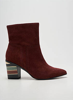 Botine/ghete vârf ascuțit toc de 7 la 9 cm violet EMILIE KARSTON femeie