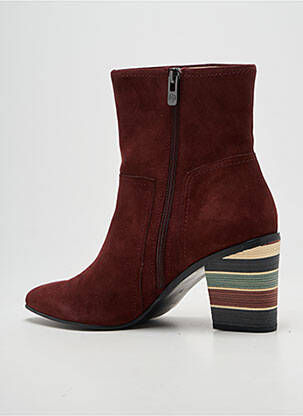 Botine/ghete vârf ascuțit toc de 7 la 9 cm violet EMILIE KARSTON femeie