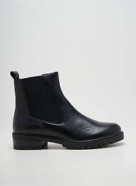 Botine/ghete țesătură satinată toc de 4 la 6 cm negru EMILIE KARSTON femme
