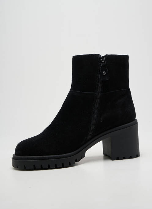 Botine/ghete toc pătrat toc de 7 la 9 cm negru EMILIE KARSTON femme