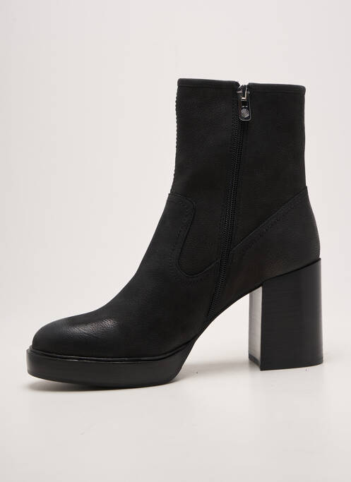 Botine/ghete toc pătrat toc de 7 la 9 cm negru EMILIE KARSTON femme