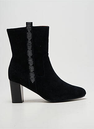 Botine/ghete toc pătrat toc de 7 la 9 cm negru EMILIE KARSTON femme