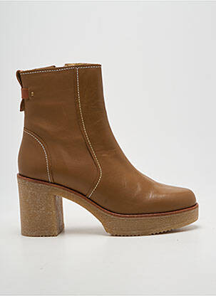 Botine/ghete toc pătrat toc de 7 la 9 cm maro ROSEMETAL femeie