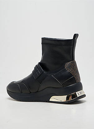 Botine/ghete vârf rotund toc de 4 la 6 cm negru LIU JO femeie