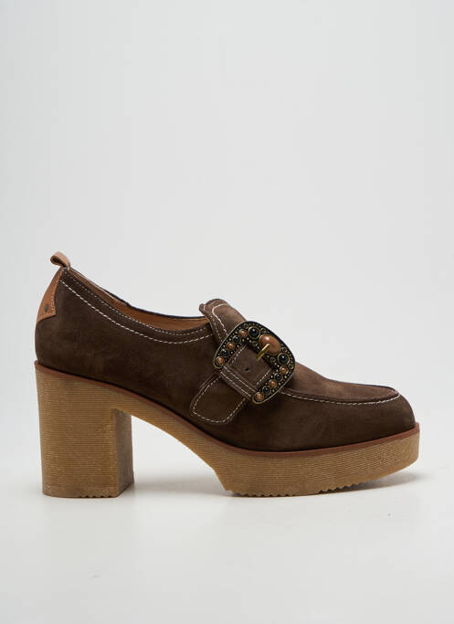 Mocasini tip de talpă amortizantă toc de 7 la 9 cm maro ROSEMETAL femme