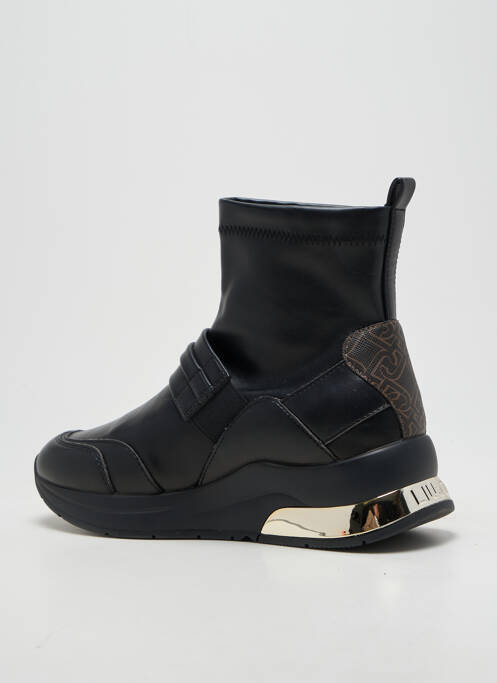 Botine/ghete vârf rotund toc de 4 la 6 cm negru LIU JO femme