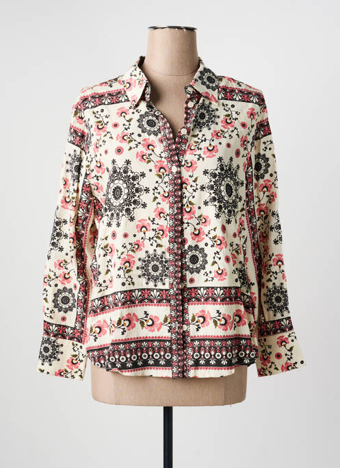 Cămașă imprimeu floral mâneci lungi bej GRACE & MILA femme