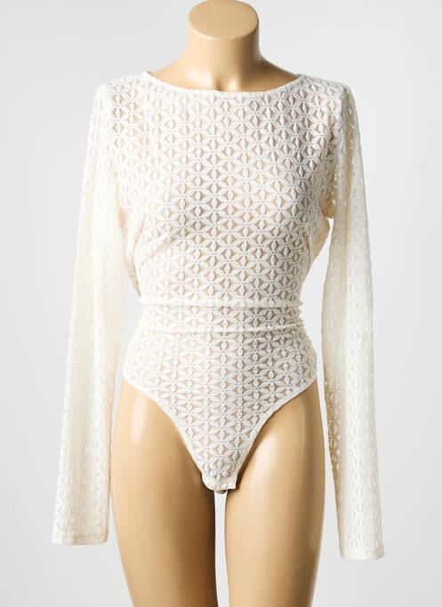 Body guler rotund mâneci lungi bej GRACE & MILA femme