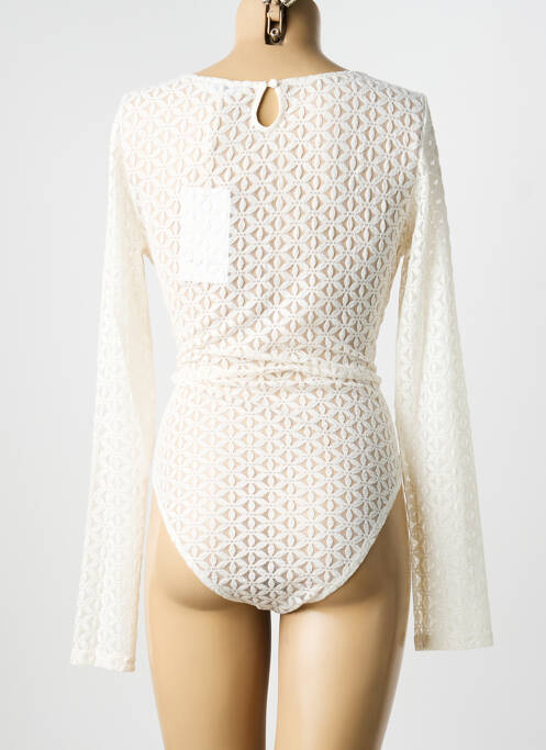 Body guler rotund mâneci lungi bej GRACE & MILA femme