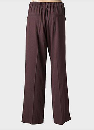 Pantalon drept țesătură crep mărime normală maro PAKO LITTO femeie