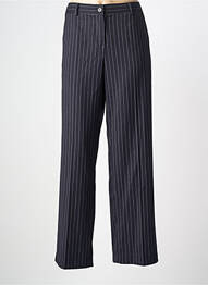 Pantalon drept țesătură poplin talie înaltă albastru PAKO LITTO femme