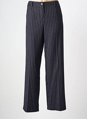 Pantalon drept țesătură poplin talie înaltă albastru PAKO LITTO femme