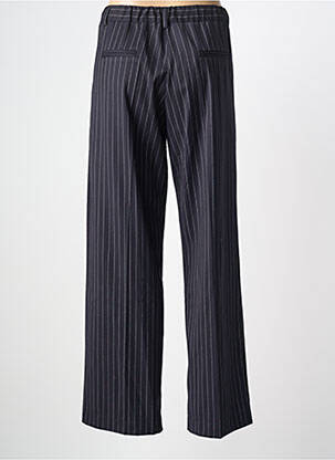 Pantalon drept țesătură poplin talie înaltă albastru PAKO LITTO femeie