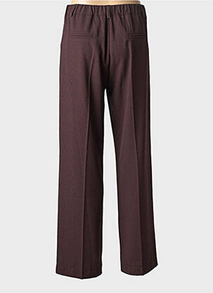 Pantalon drept țesătură crep mărime normală maro PAKO LITTO femeie