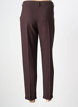 Pantalon 7/8 talie elastică mărime normală maro PAKO LITTO femeie
