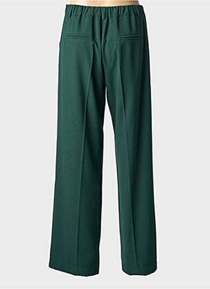 Pantalon drept țesătură crep mărime normală verde PAKO LITTO femeie