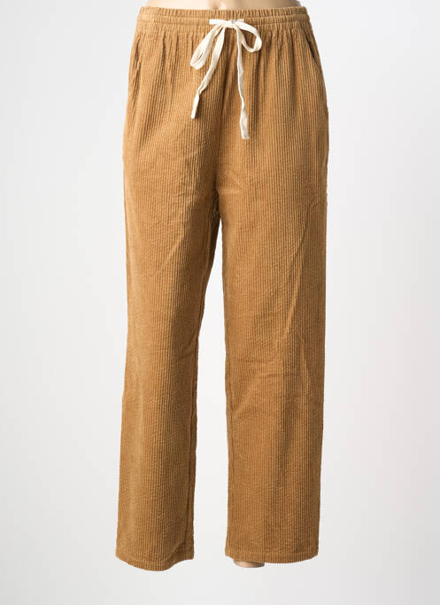 Pantalon drept elasticitate mărime normală galben GRACE & MILA femme