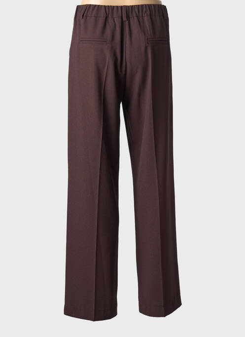 Pantalon drept țesătură crep mărime normală maro PAKO LITTO femme