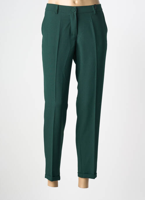 Pantalon 7/8 croială tip țigaretă mărime normală verde PAKO LITTO femme