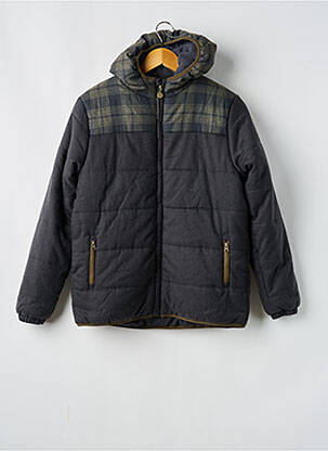 Geacă matlasată mâneci lungi cu glugă gri BOBOLI garcon