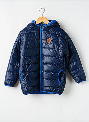 Geacă matlasată mâneci lungi cu glugă albastru BOBOLI garcon