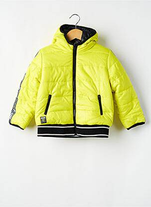 Geacă matlasată mâneci lungi cu glugă galben BOBOLI garcon