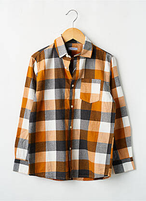 Cămașă cu mâneci lungi țesătură poplin portocaliu MAYORAL garcon