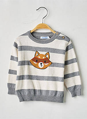 Pulover guler rotund mâneci lungi gri MAYORAL garcon