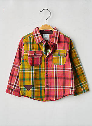 Cămașă cu mâneci lungi țesătură poplin roz BOBOLI garcon