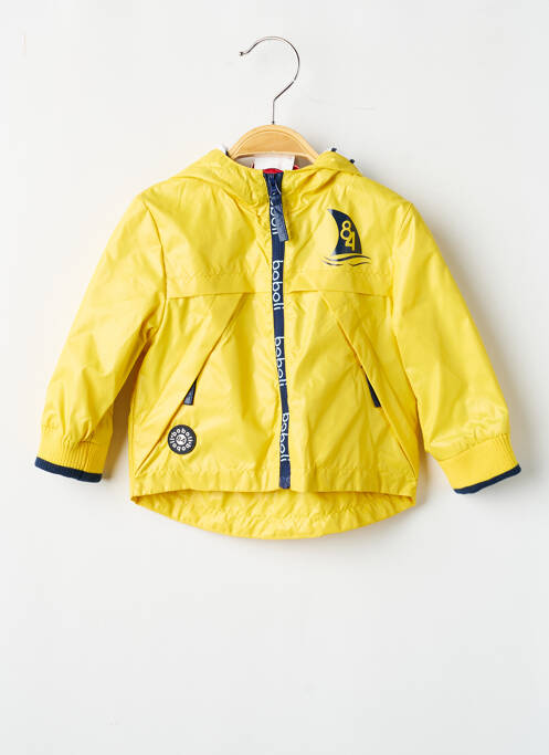 Impermeabil croială dreaptă cu glugă galben BOBOLI garcon