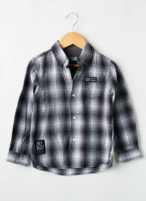 Cămașă cu mâneci lungi țesătură poplin negru LOSAN garcon