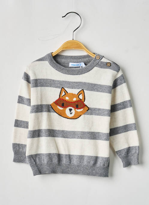 Pulover guler rotund mâneci lungi gri MAYORAL garcon