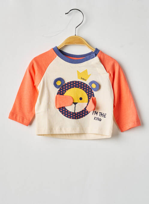 Tricou mâneci lungi mâneci lungi portocaliu BOBOLI garcon