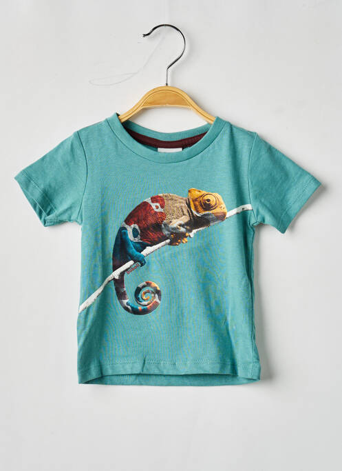 Tricou elasticitate mâneci scurte verde BOBOLI garcon