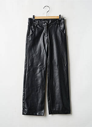 Pantalon drept închidere cu fermoar sub clapetă cu nasturi negru BOBOLI fată