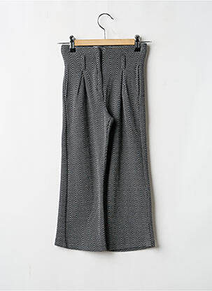 Pantalon drept croială dreaptă talie elastică gri BOBOLI fată
