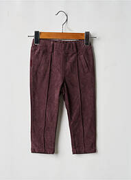 Pantalon slim talie elastică talie elastică maro BOBOLI fille