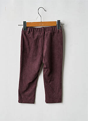 Pantalon slim talie elastică talie elastică maro BOBOLI fată