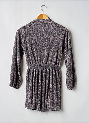 Rochie midi mâneci lungi negru LEVV LABEL fată