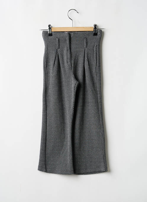Pantalon drept buzunare talie elastică gri BOBOLI fille
