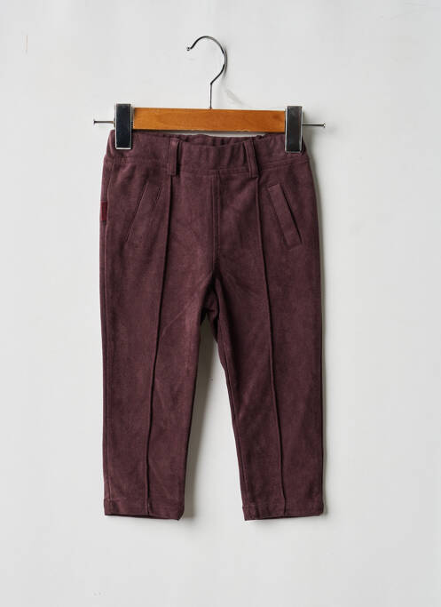 Pantalon slim talie elastică talie elastică maro BOBOLI fille