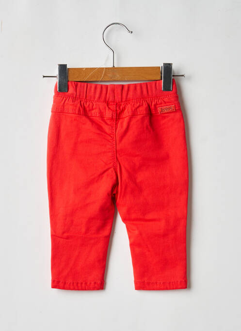 Pantalon drept buzunare talie elastică roșu BOBOLI garcon