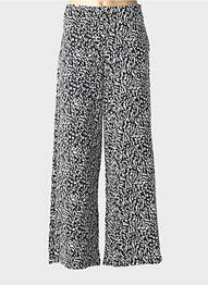 Pantalon larg mărime normală mărime normală negru ICHI femeie