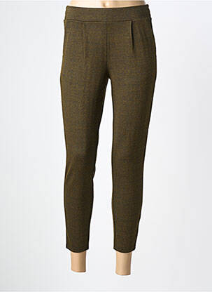 Pantalon 7/8 elasticitate mărime normală verde ICHI femeie