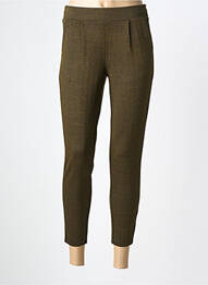 Pantalon 7/8 elasticitate mărime normală verde ICHI femeie
