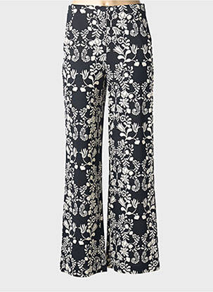 Pantalon larg închidere cu fermoar lateral mărime normală negru ICHI femeie
