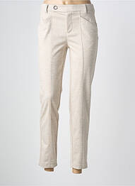 Pantalon 7/8 elasticitate mărime normală bej STREET ONE femme